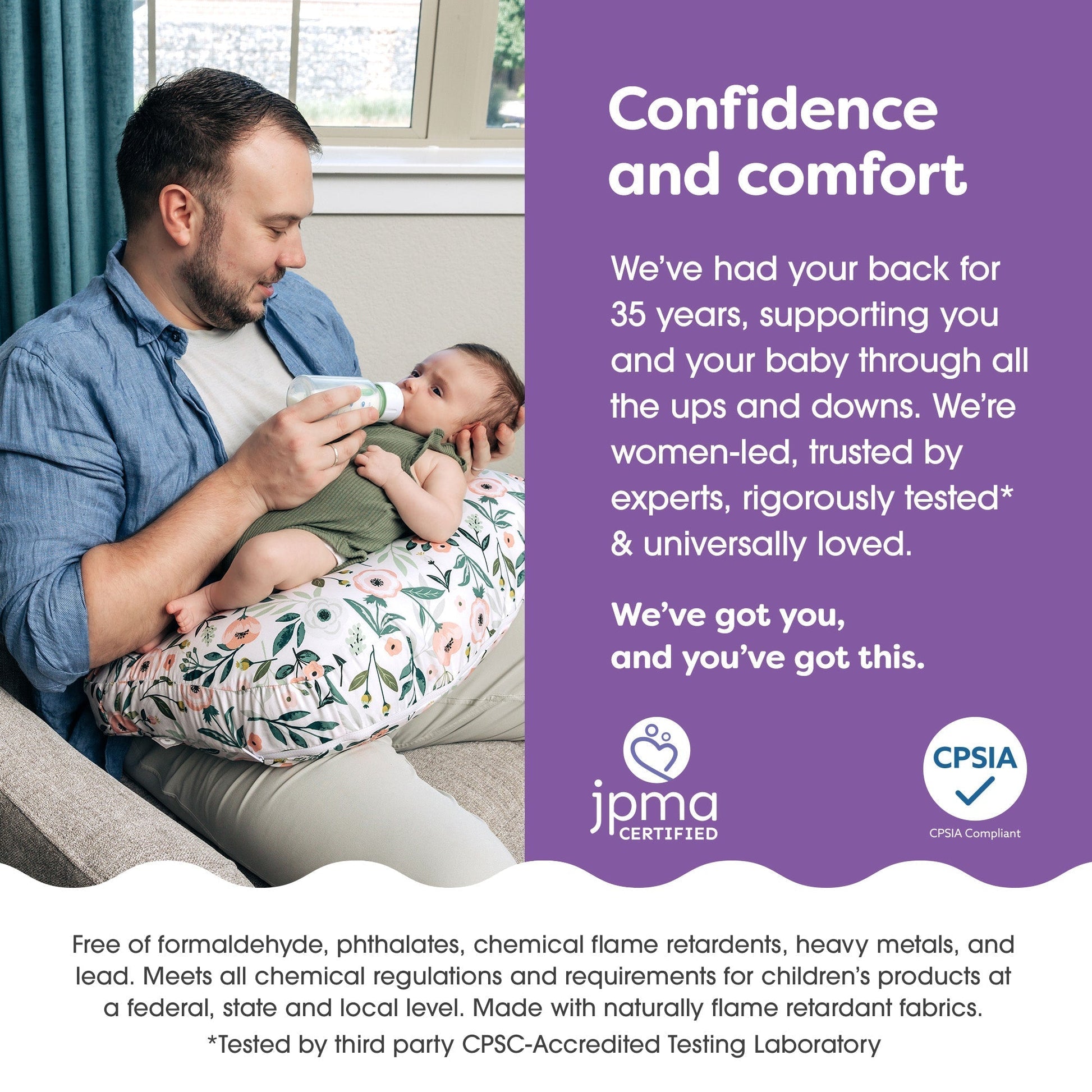 New Boppy® Bare Naked® Nursing Pillow