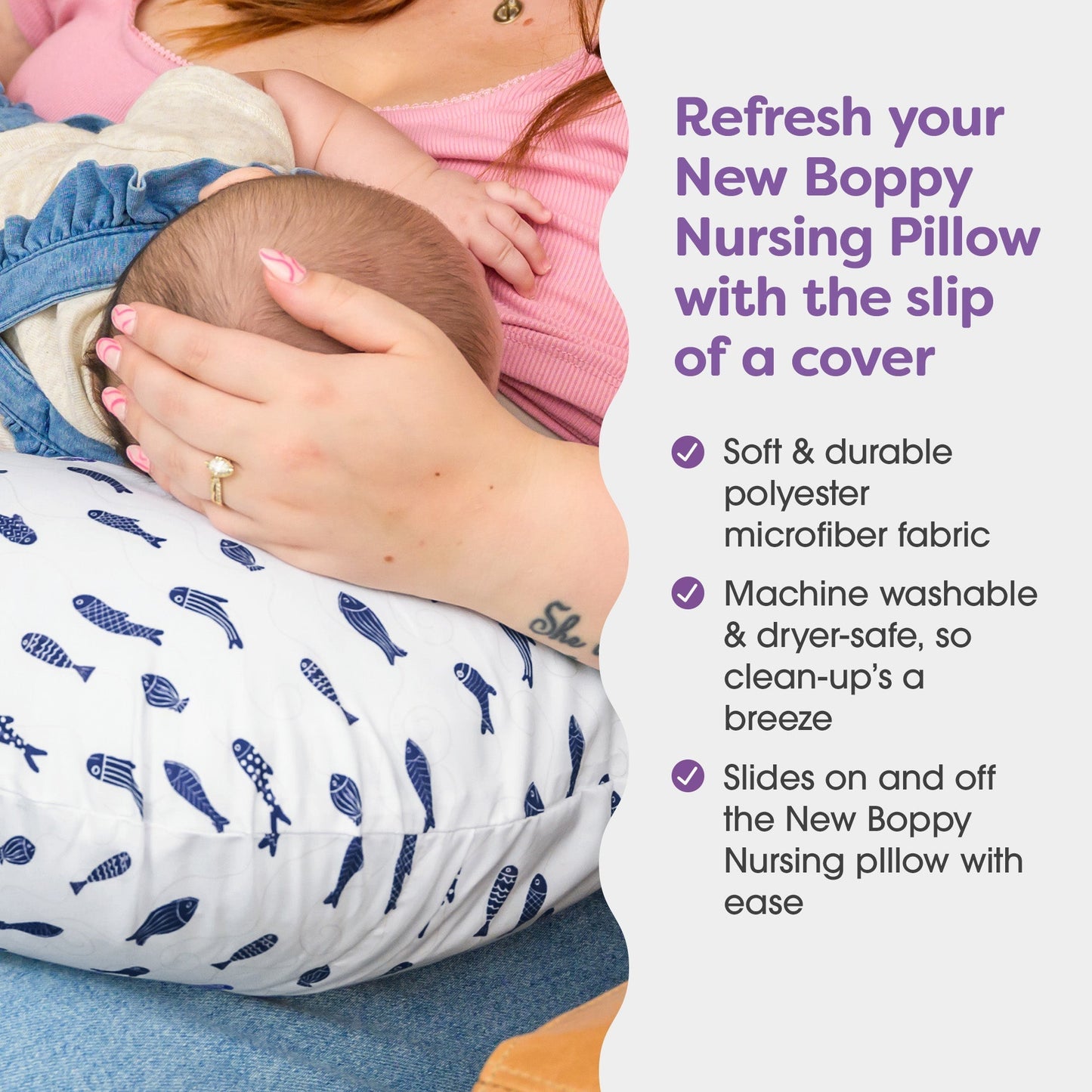 New Boppy Nursing Pillow Cover