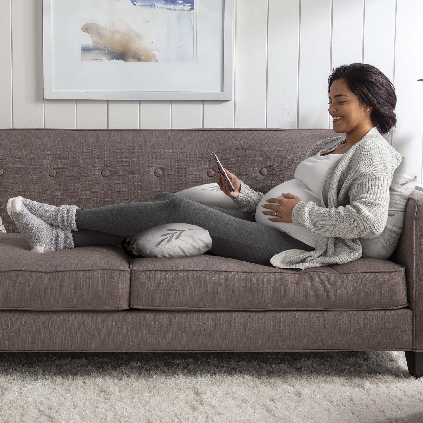 Total Body Pregnancy Pillow with Removable Pillow Cover